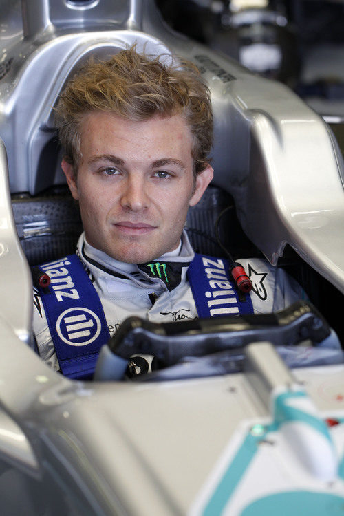 Nico Rosberg en el cockpit