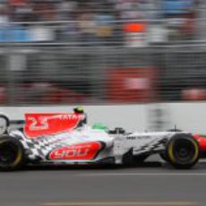 Liuzzi en la recta de Melbourne