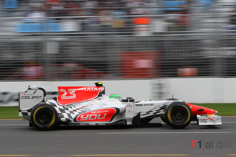 Liuzzi en la recta de Melbourne