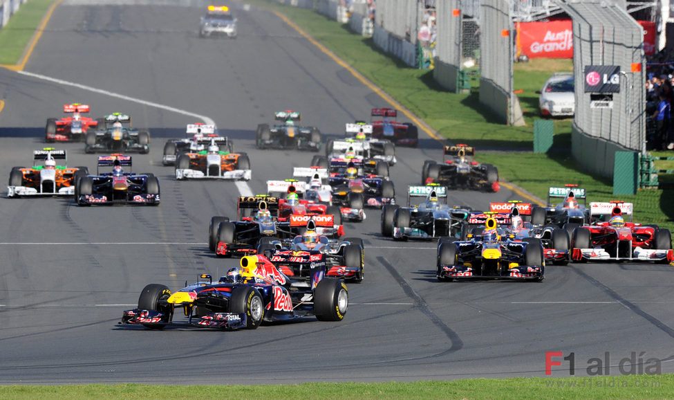 Salida del GP de Australia 2011