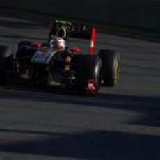 Vitaly Petrov camino al primer podio de su carrera en la F1