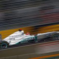 Schumacher rueda en el circuito de Albert Park