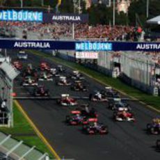 Salida del GP de Australia 2011