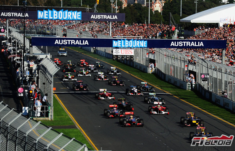 Salida del GP de Australia 2011