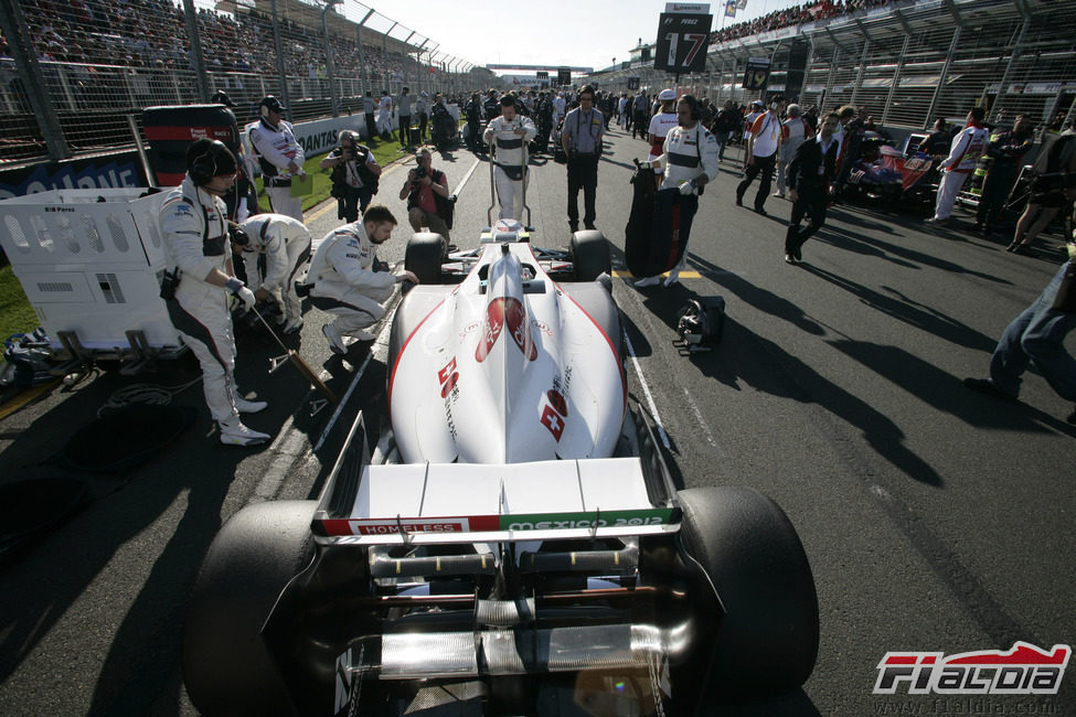 El alerón ilegal de Sauber