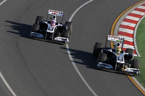 Los dos Williams rodando en Melbourne