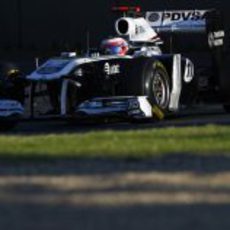 Rubens Barrichello rodando en Albert Park