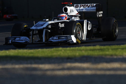 Rubens Barrichello rodando en Albert Park