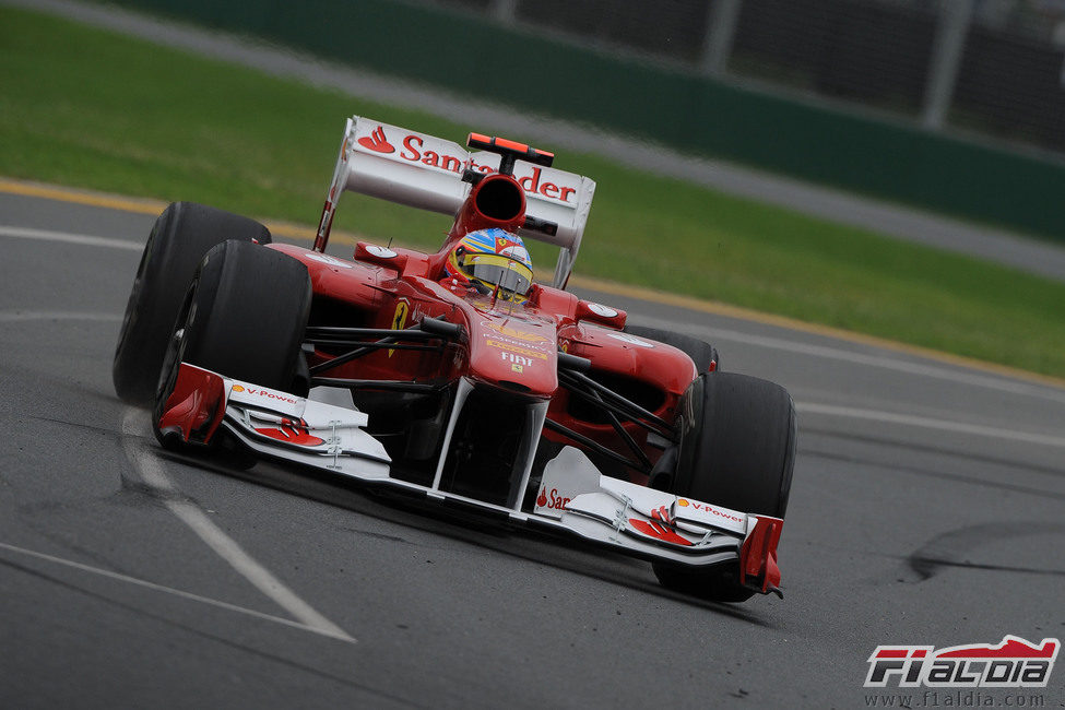 Fernando Alonso en los libres del GP de Australia 2011
