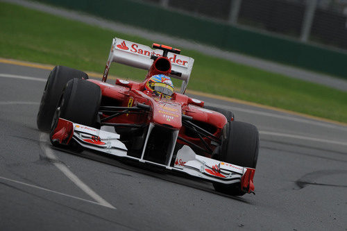 Fernando Alonso en los libres del GP de Australia 2011