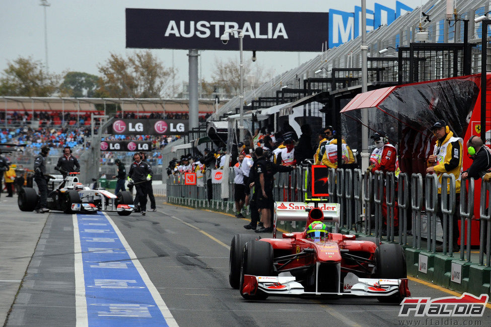 Felipe Massa a pista