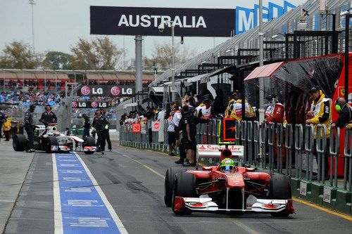 Felipe Massa a pista