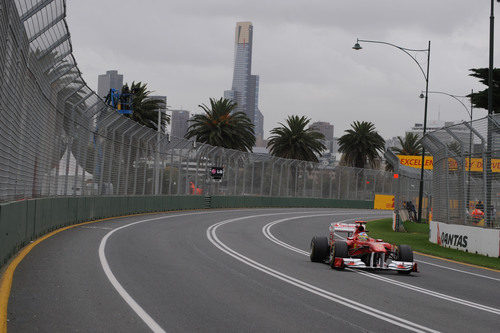 Alonso rueda el viernes en el GP de Australia