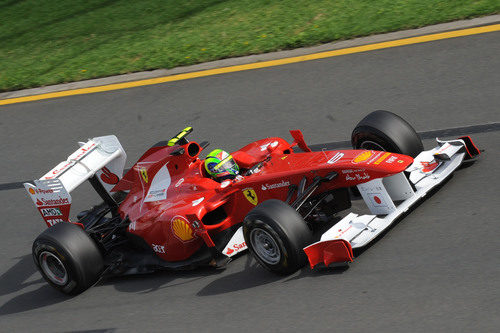 Massa rueda en Albert Park