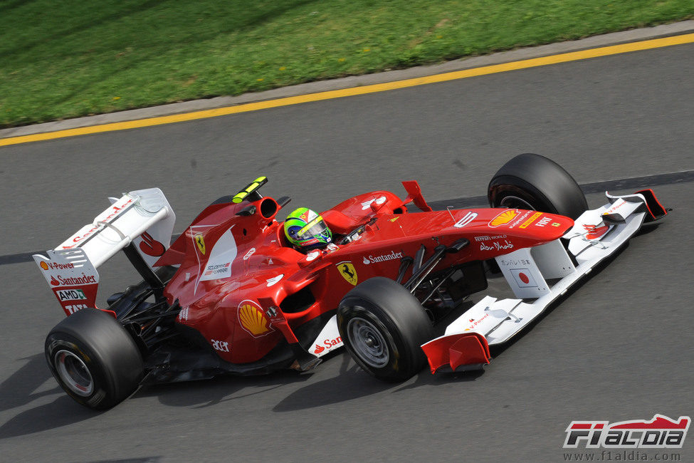 Massa rueda en Albert Park