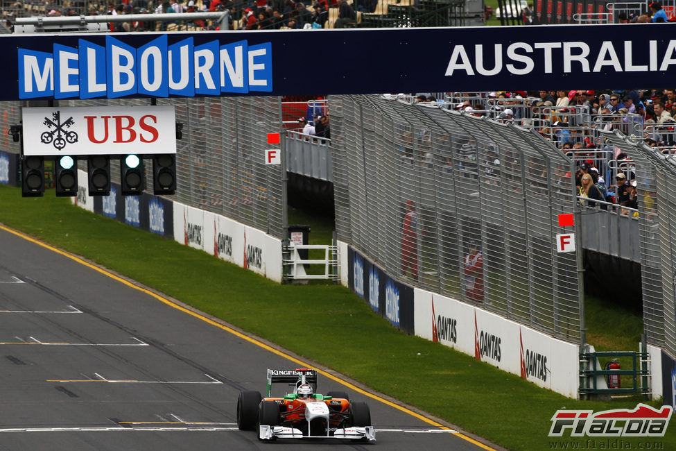 Adrian Sutil en los libres del GP de Australia