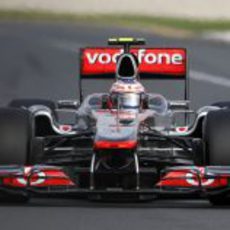 Jenson Button en pista