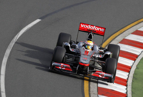 Hamilton en los libres del GP de Australia 2011