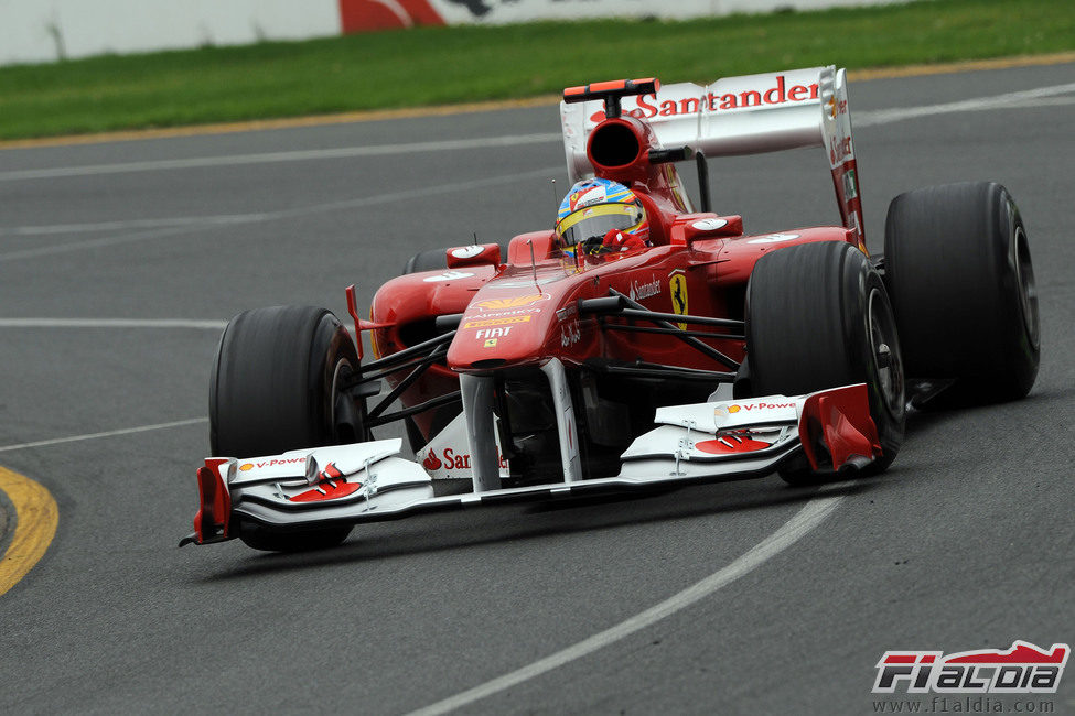 Alonso en la clasificación del GP de Australia 2011