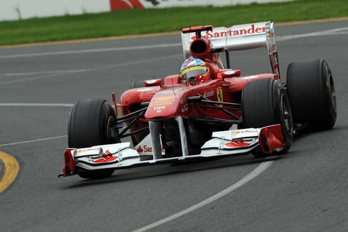 Alonso en la clasificación del GP de Australia 2011