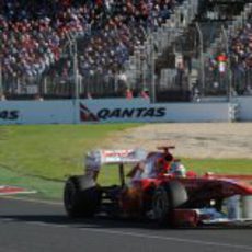 Fernando Alonso en la carrera australiana