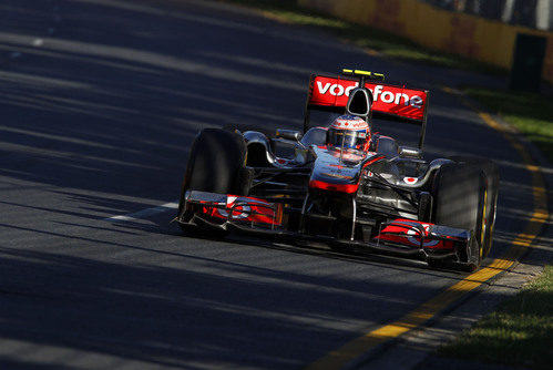 Button en carrera con su McLaren
