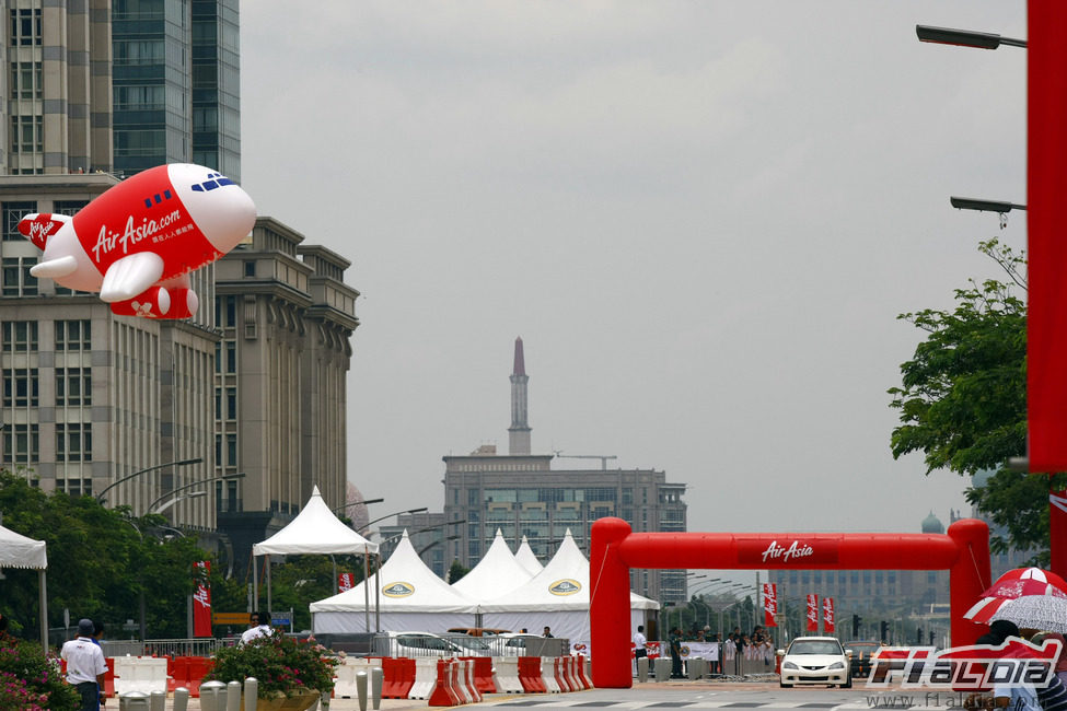 Todo listo para la exhibición de Putrajaya