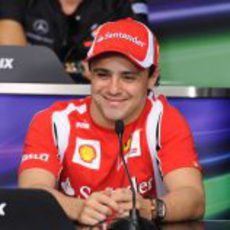 Felipe Massa en la rueda de prensa oficial de la FIA