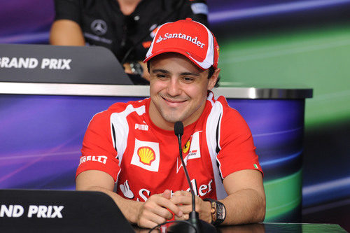 Felipe Massa en la rueda de prensa oficial de la FIA
