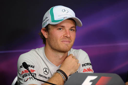 Nico Rosberg durante la rueda de prensa del jueves