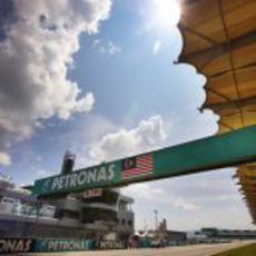 La recta de meta del circuito de Sepang