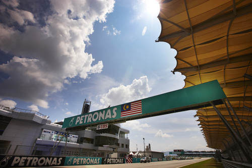 La recta de meta del circuito de Sepang