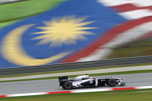 Rubens Barrichello durante los primeros libres