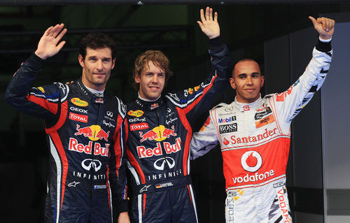 Vettel, Hamilton y Webber saldrán los primeros en Malasia