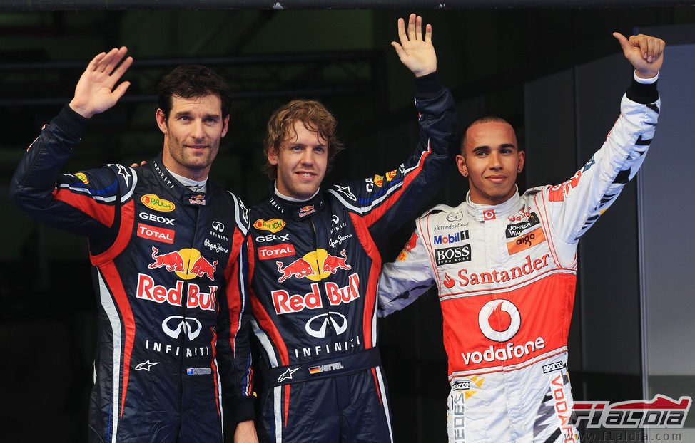 Vettel, Hamilton y Webber saldrán los primeros en Malasia
