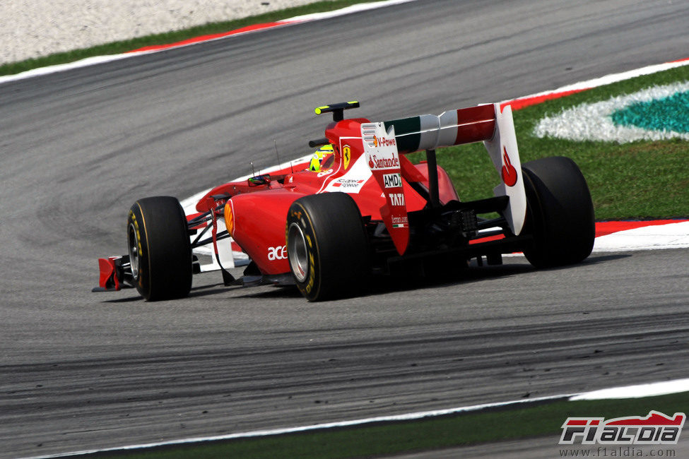 Felipe Massa en la clasificación del GP de Malasia 2011