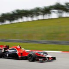 D'Ambrosio durante la clasificación en Sepang