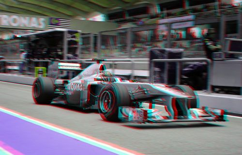 El Mercedes de Michael Schumacher en 3D
