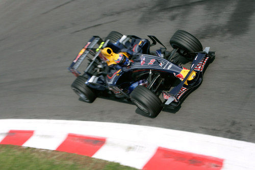 Webber entrenando