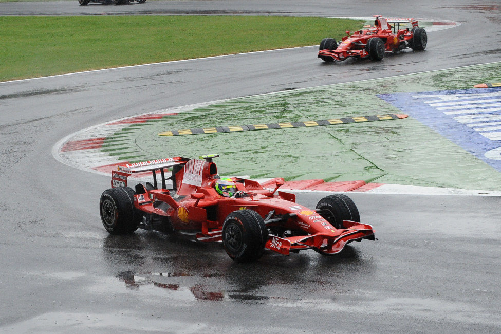 Massa y Raikkonen en la clasificación