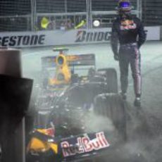 El choque de Webber