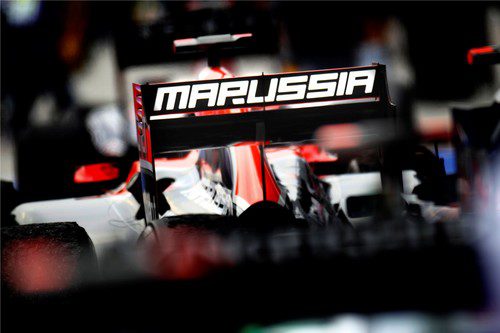 Marussia, visible en el alerón trasero del Virgin