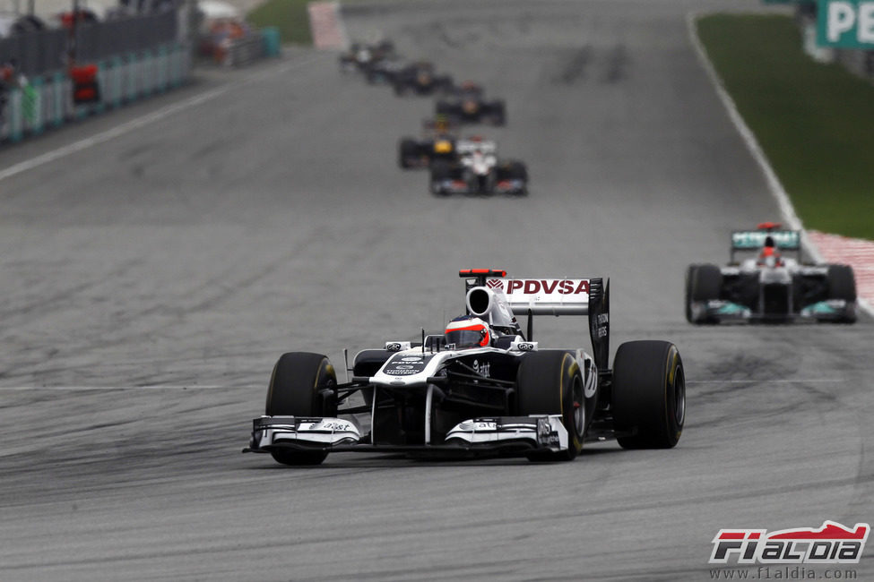 Barrichello no consiguió terminar la carrera