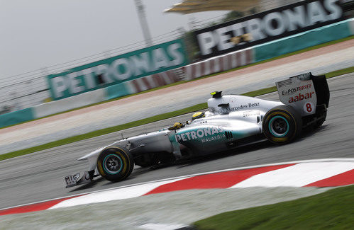 Rosberg consiguió clasificar en novena posición