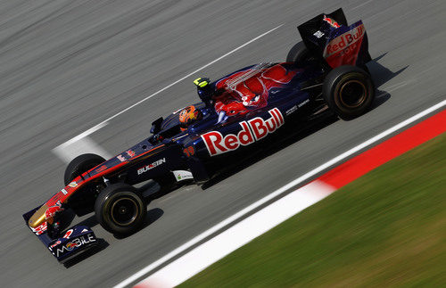 Jaime Alguersuari en la pista de Malasia