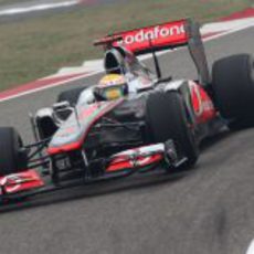 Hamilton en los entrenamientos del GP de China 2011