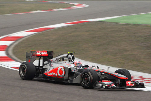 Button en los libres del GP de China 2011