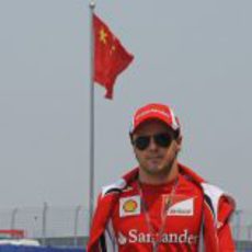 Felipe Massa llega al GP de China 2011