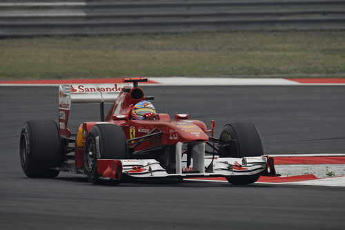 Alonso en el 150º Italia en el GP de China 2011