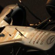 Detalle del Mercedes GP W02